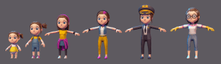 Female Lifestages - 3D