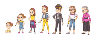 Female Lifestages - Concept Art