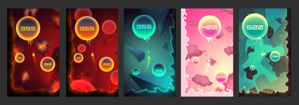 Ship Game Background Concepts
