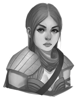 Archer Character Portrait Sketch